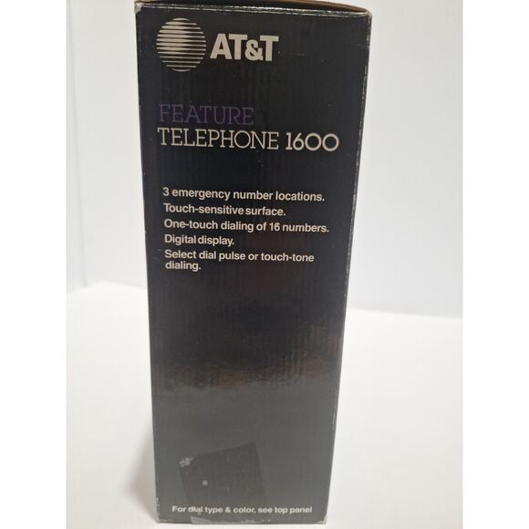 AT&T Feature Telephone 1600 Smokey Pearl – NOS Digital Display Phone- Mint - Picture 5 of 9